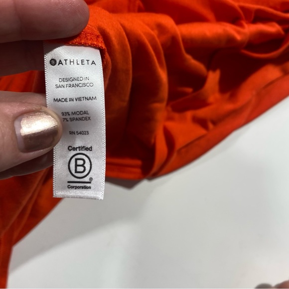 Athleta Santorini Torch Red UPF Sustainable Material Maxi Sleeveless Dress S - Picture 9 of 14